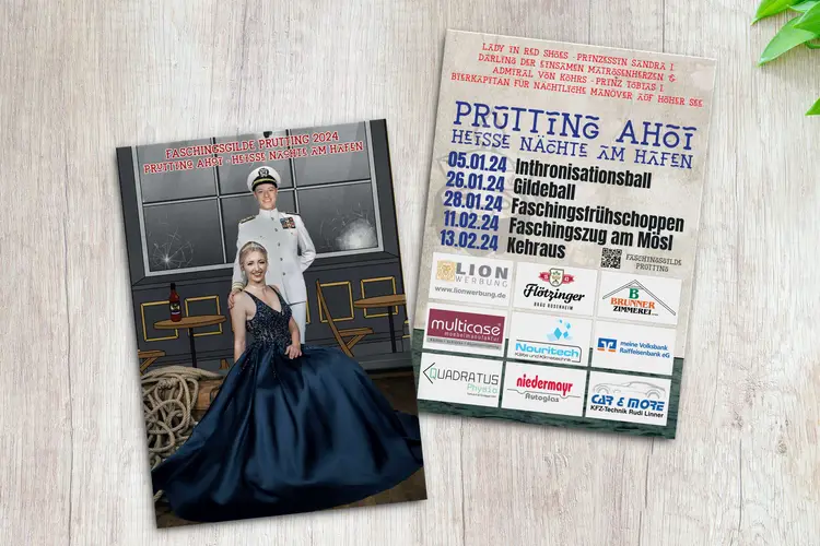 Faschingsgilde Prutting Autogrammkarte